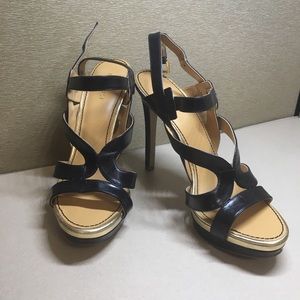 Nine West Strappy Heels Sandals Size 8.5